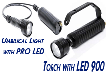 Technical diving torches from Tilly Tech torches 